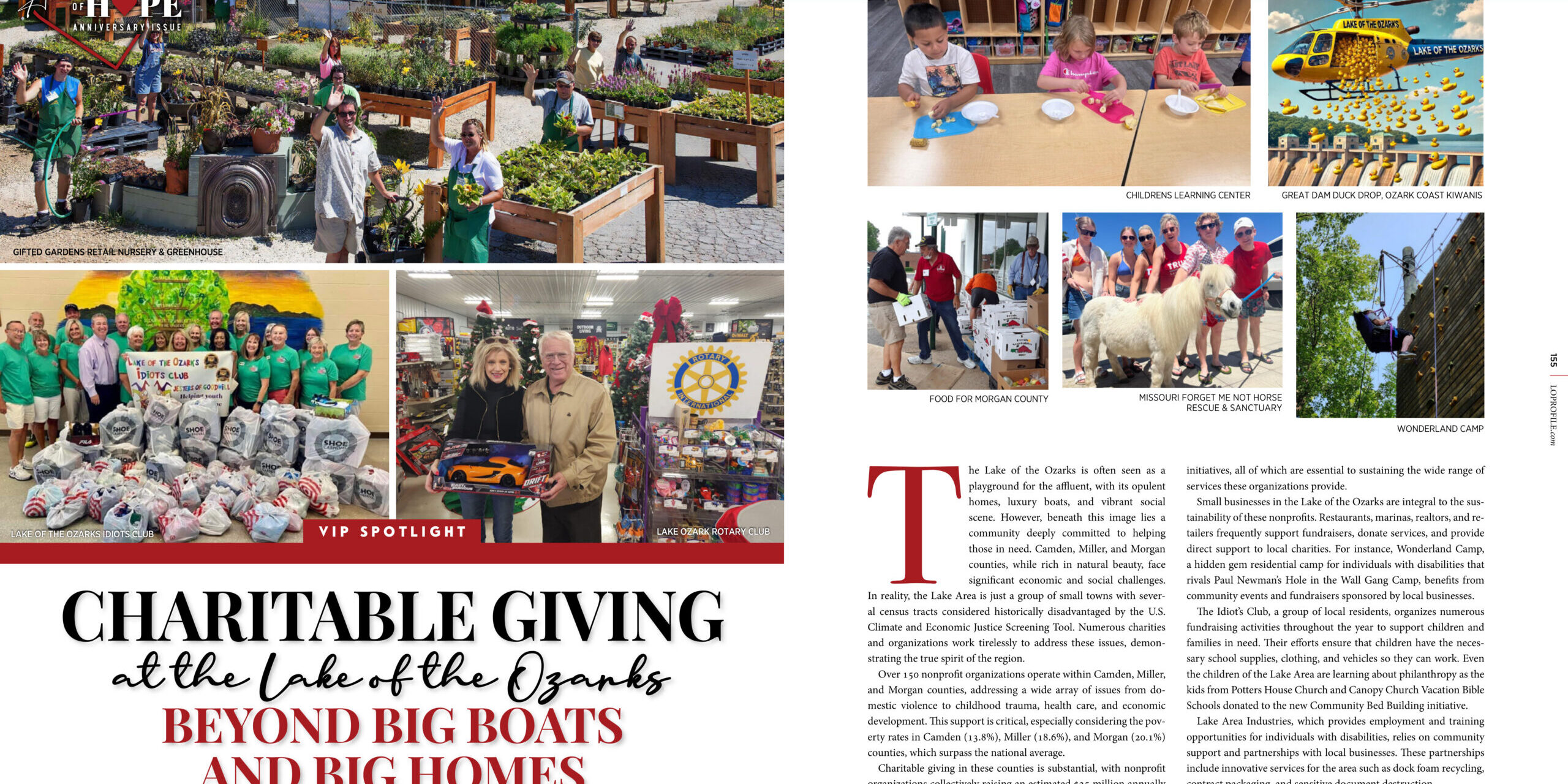 Charitable Giving at the Lake of the Ozarks