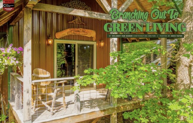 Branching Out To Green Living – The Patterson Family Treehouse Branching Out To Green Living - The Patterson Family Treehouse