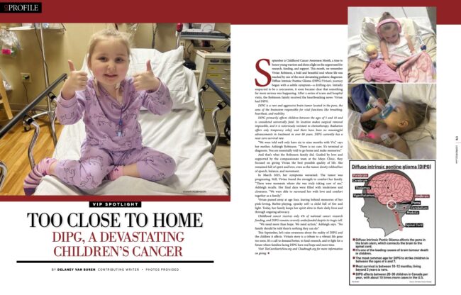 0525-setp-oct-vip-spotlight TOO CLOSE TO HOME | DIPG, A Devastating Children's Cancer
