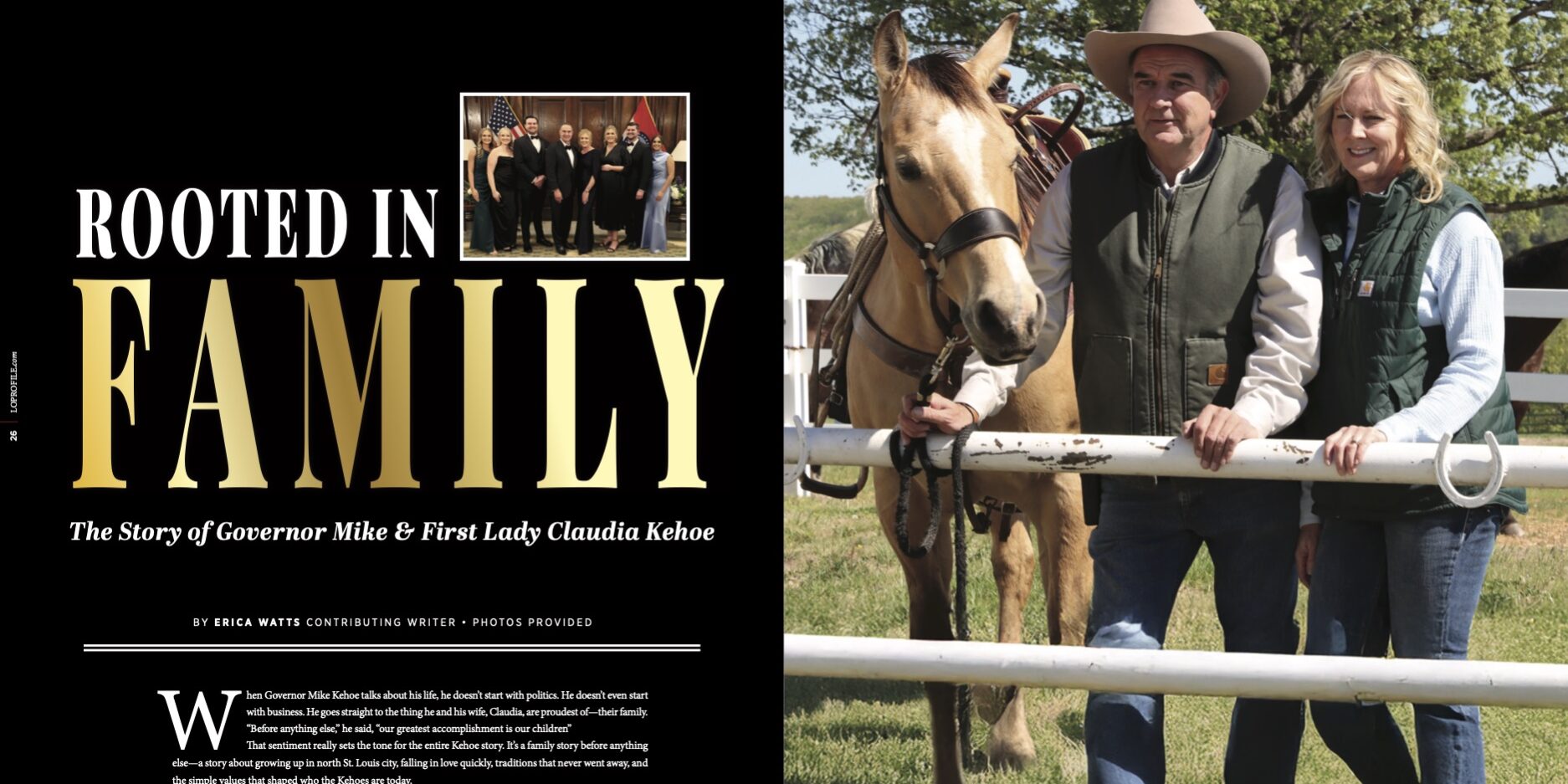 Rooted In Family – The Story of Governor Mike & First Lady Claudia Kehoe