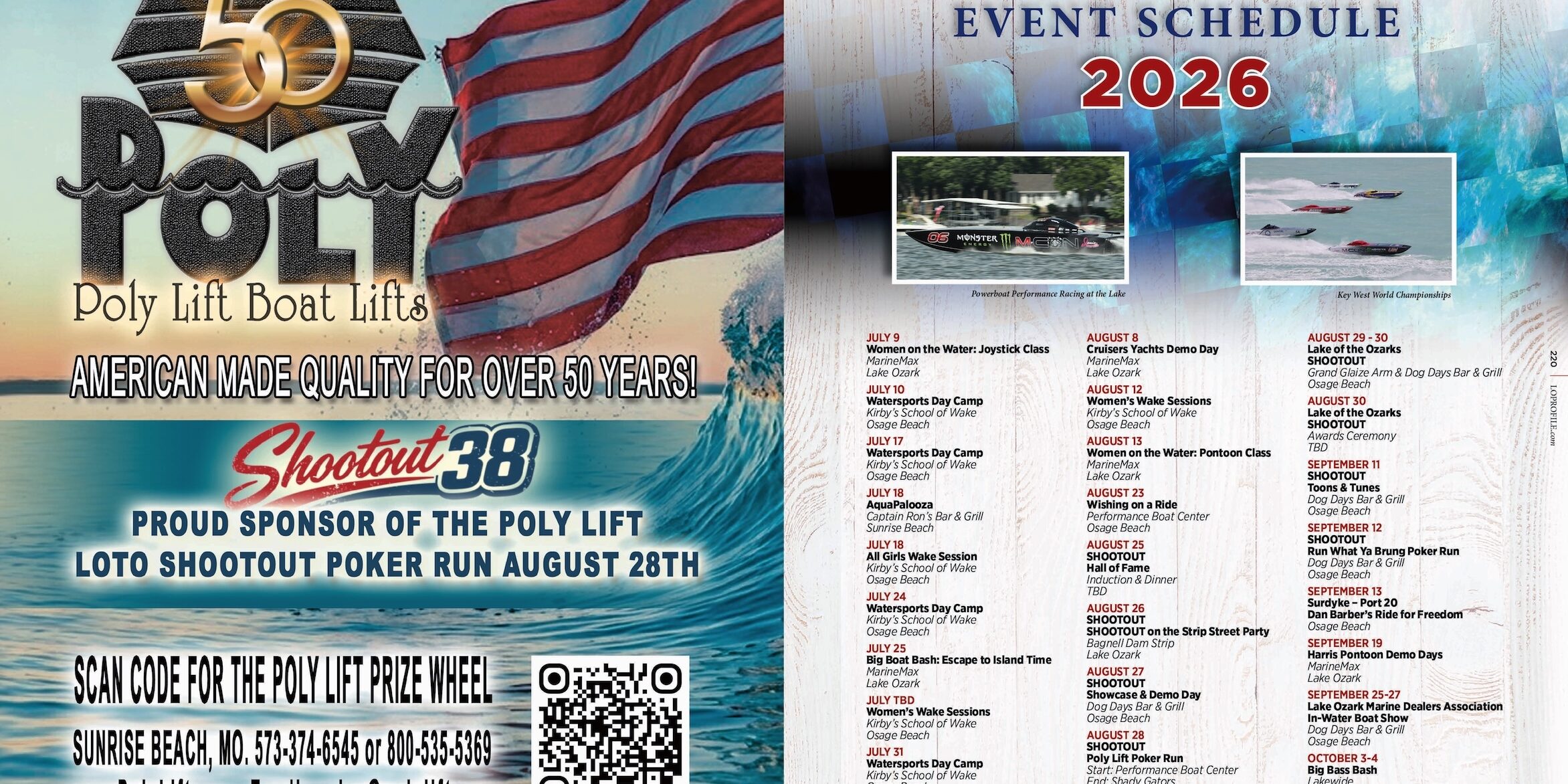 On the Water Event Schedule 2026 On the Water Event Schedule 2026