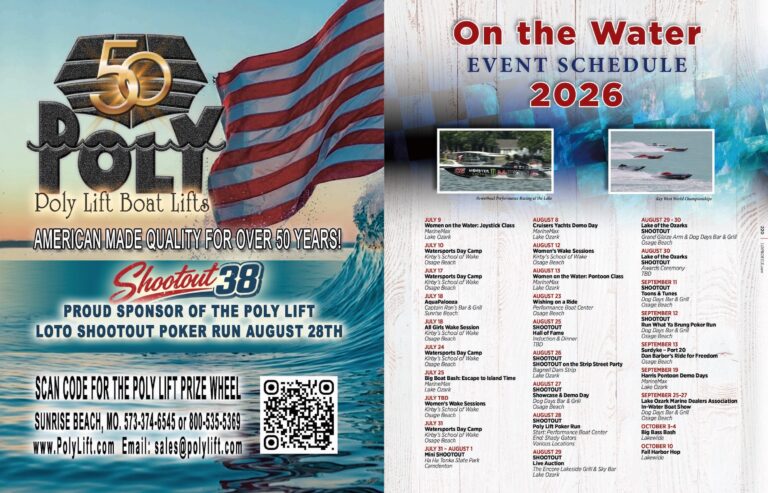 On the Water Event Schedule 2026